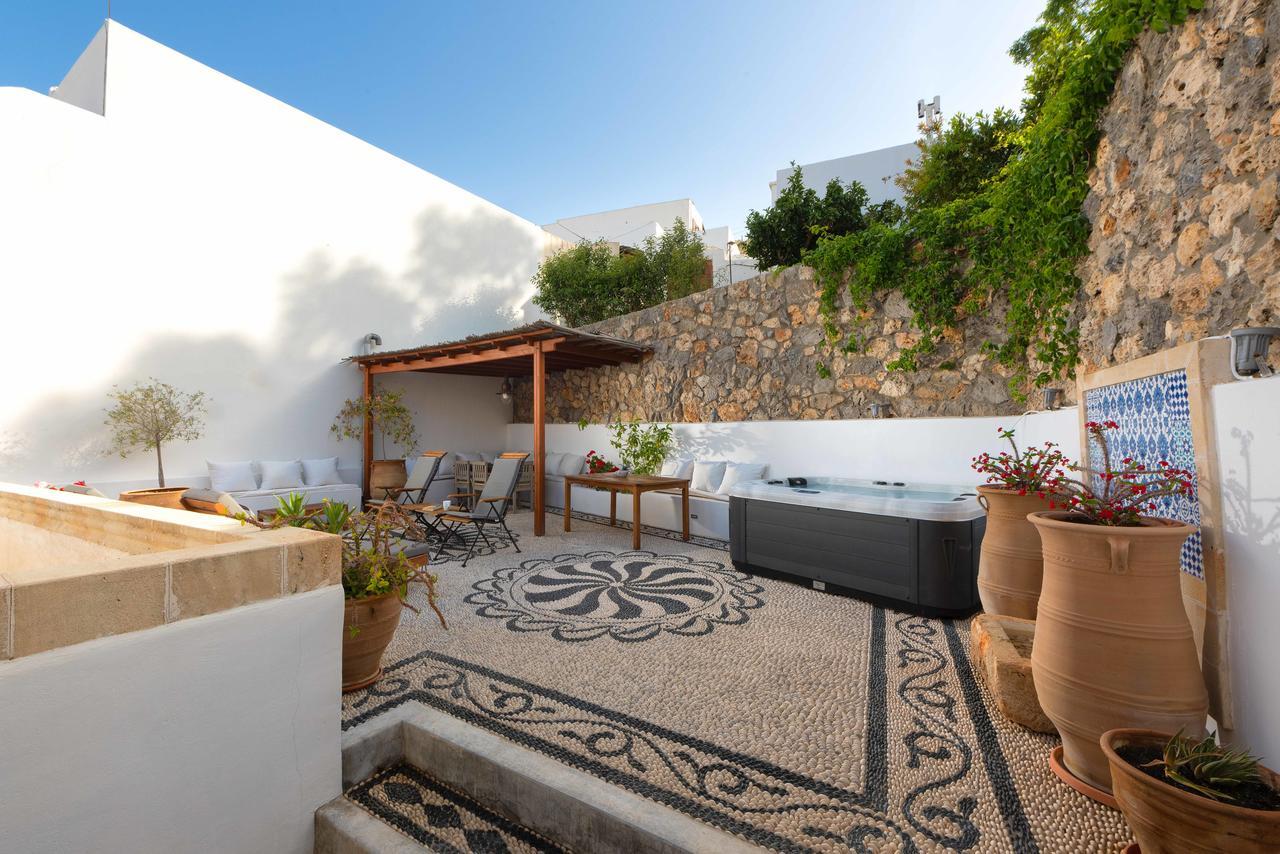 Villa Eleni With Hot Tub And Acropolis View Lindos  Luaran gambar