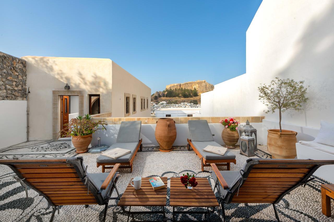 Villa Eleni With Hot Tub And Acropolis View Lindos  Luaran gambar
