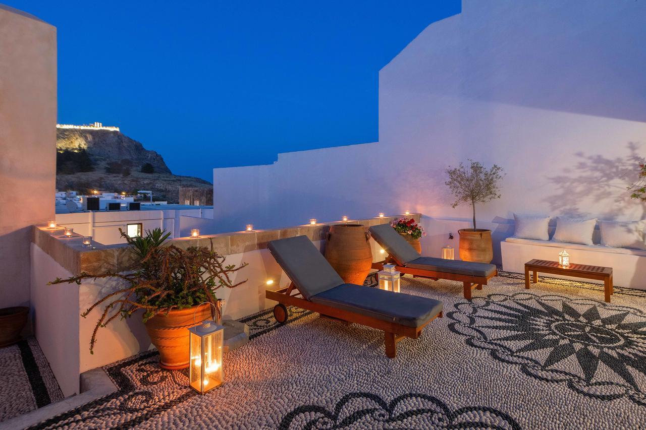 Villa Eleni With Hot Tub And Acropolis View Lindos  Luaran gambar
